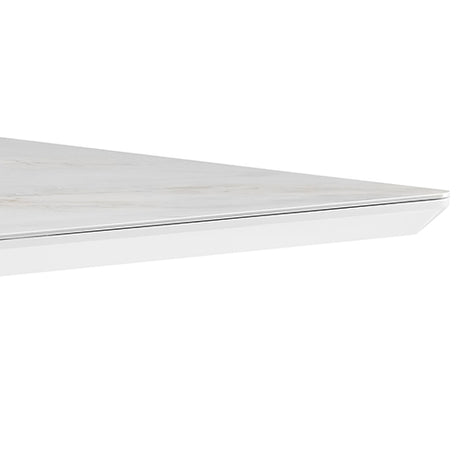 Ceramic Top Dining Table with Stainless Steel Legs