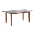 Gulnare rectangular dining table in high gloss white