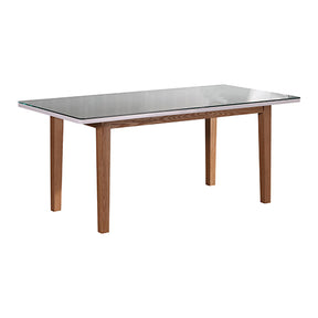 Gulnare rectangular dining table in high gloss white