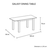 Elegant High Gloss White Dining Table