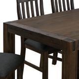 Chocolate Solid Acacia Wooden Dining Table 180cm