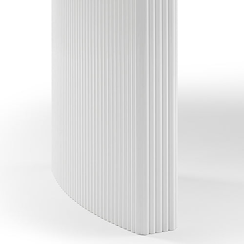 Blyth rectangular dining table in high gloss white