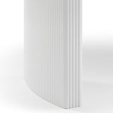 Blyth rectangular dining table in high gloss white