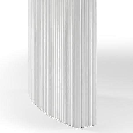 Blyth rectangular dining table in high gloss white