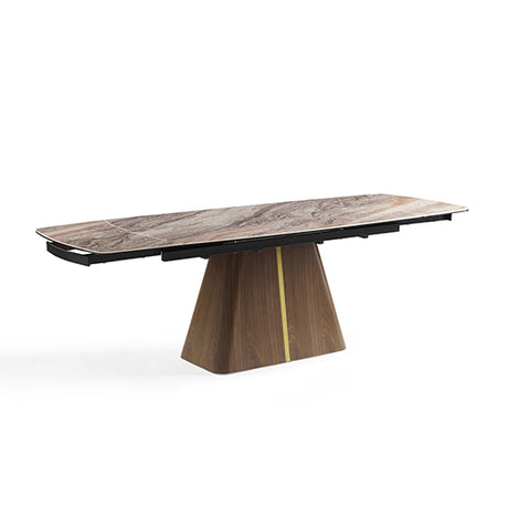 Yacka rectangular extendable dining table