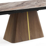 Yacka rectangular extendable dining table