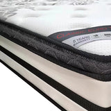 Medium Euro top memory foam pocket spring mattress, 31cm queen