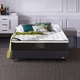 Medium firm latex euro top pocket spring mattress, 33cm queen