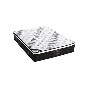 Medium firm latex euro top pocket spring mattress, 33cm queen