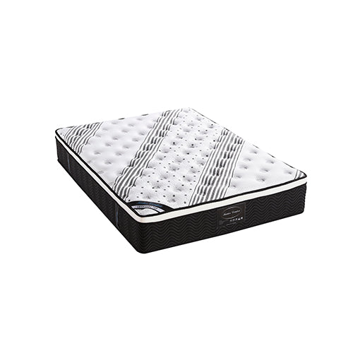 Medium firm latex euro top pocket spring mattress, 33cm queen