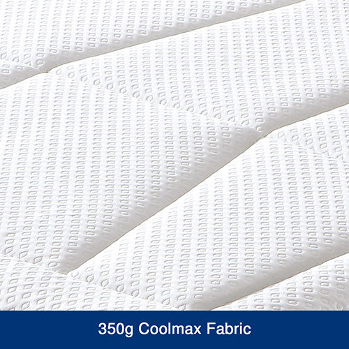 Soft 6 zone memory foam pocket spring mattress with Coolmax cover, 30cm King