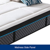 Soft 6 zone memory foam pocket spring mattress with Coolmax cover, 30cm Queen