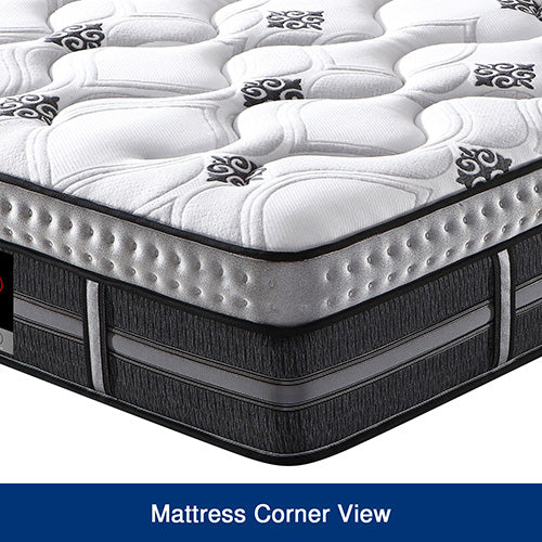 Medium plush 5 zone gel memory foam pocket spring mattress, Queen