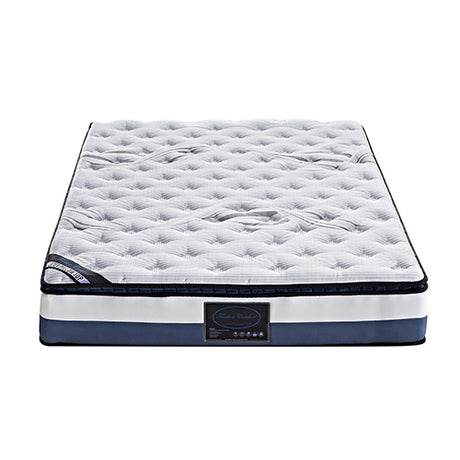 Medium Firm Latex Pillow Top Pocket Spring Mattress, 28cm King Single