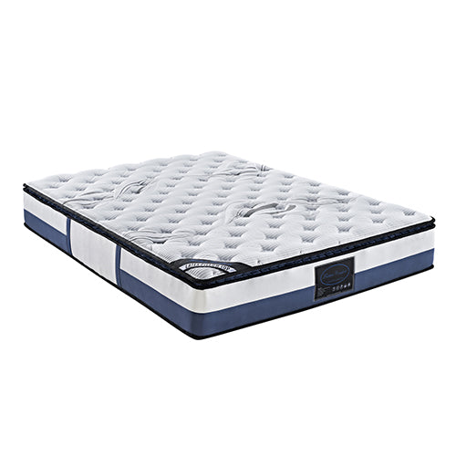 Medium Firm Latex Pillow Top Pocket Spring Mattress, 28cm King Single