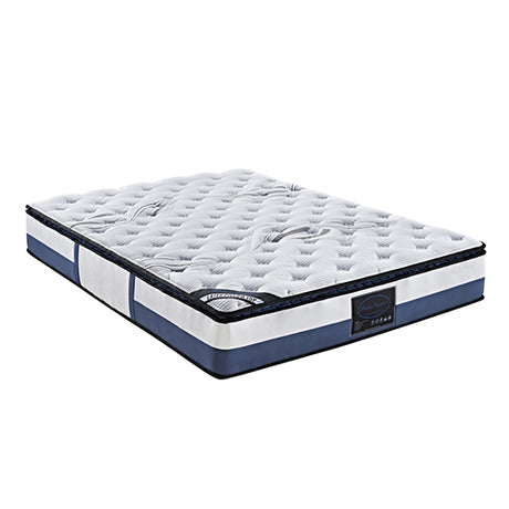Medium Firm Latex Pillow Top Pocket Spring Mattress, 28cm King Single