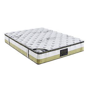 Medium memory foam pillow top pocket spring mattress, 28cm queen