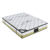 Medium memory foam pillow top pocket spring mattress, 28cm queen