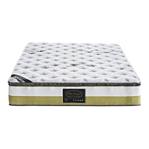 Medium memory foam pillow top pocket spring mattress, 28cm queen