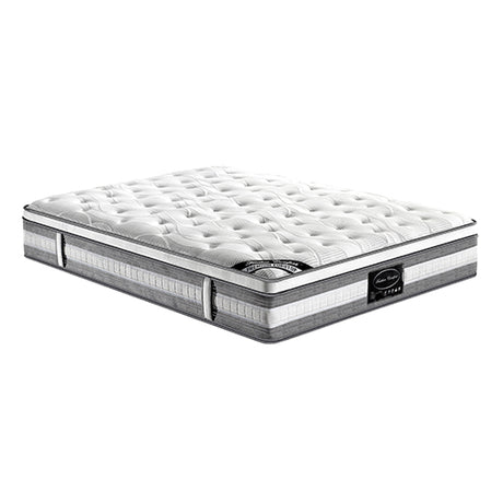 Medium euro top pocket spring mattress, 34cm king