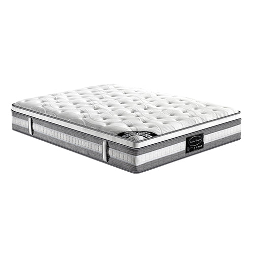 Medium euro top pocket spring mattress, 34cm king