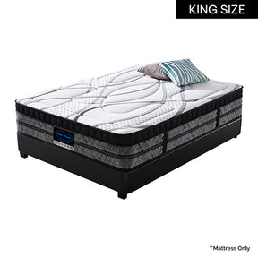 Firm pocket spring mattress with foam comfort layers, 32cm King