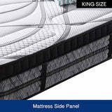 Firm pocket spring mattress with foam comfort layers, 32cm King