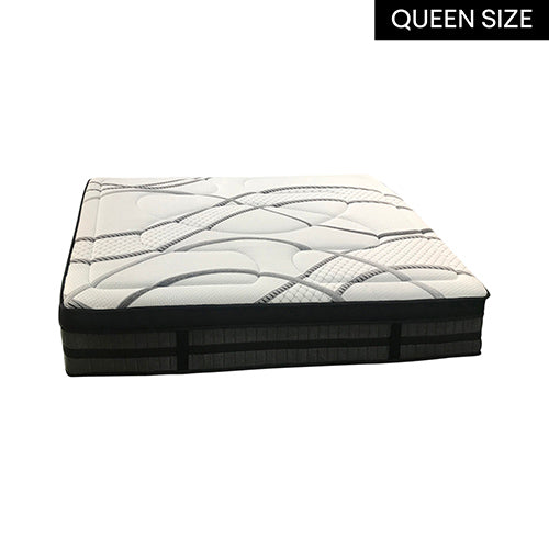 Firm pocket spring mattress with foam comfort layers, 32cm Queen