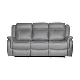 Torrox 3 Seater Recliner Sofa, Grey