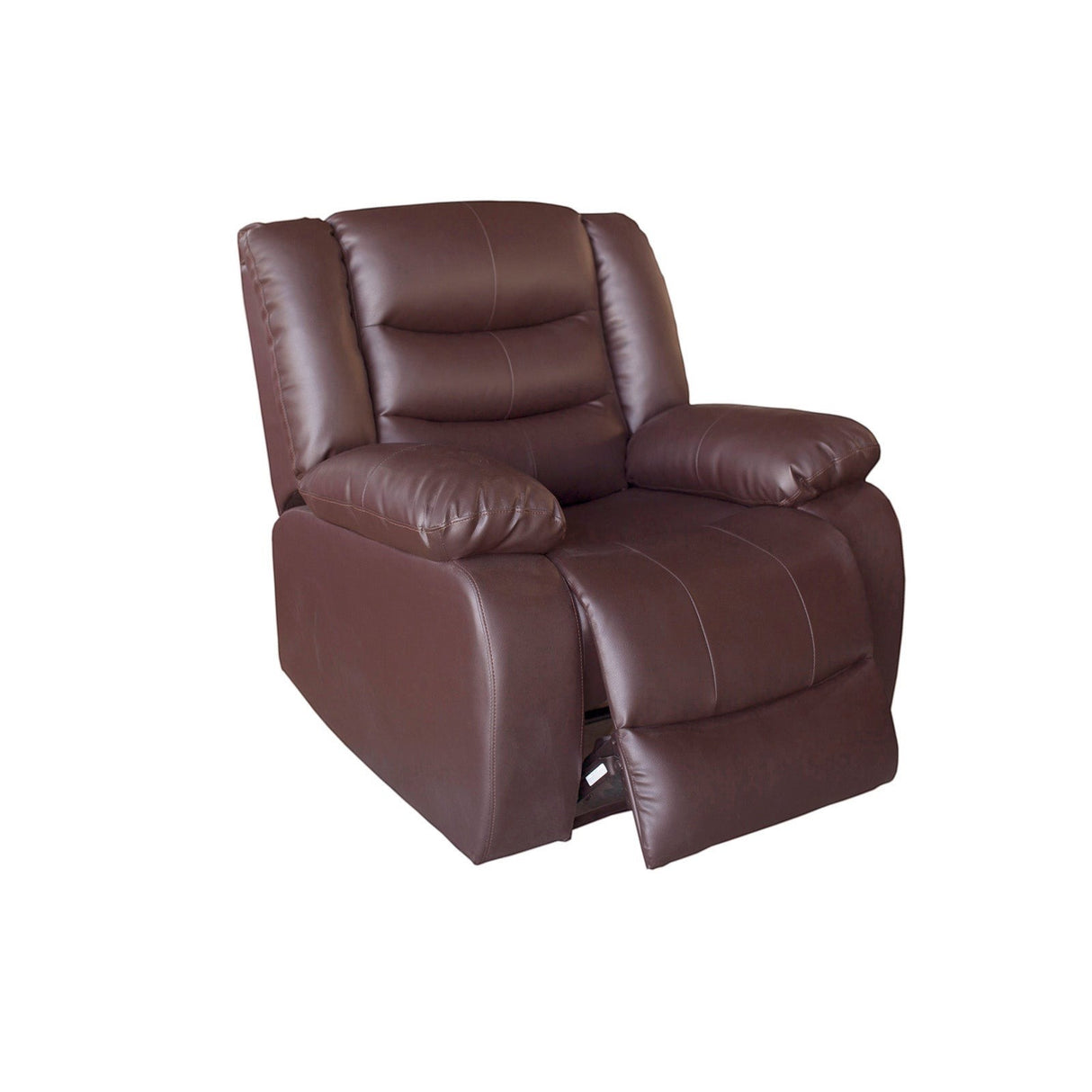 Wollangambe Recliner Chair, Brown Faux Leather