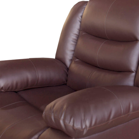 Wollangambe Recliner Chair, Brown Faux Leather