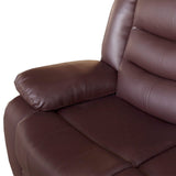 Wollangambe Recliner Chair, Brown Faux Leather