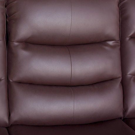 Wollangambe Recliner Chair, Brown Faux Leather