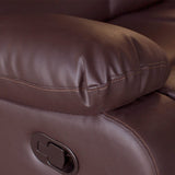 Wollangambe Recliner Chair, Brown Faux Leather