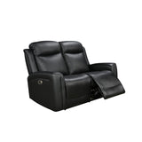 Mijas 2 Seater Recliner Sofa, Black