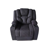 Electric Recliner Lounge Armchair in Rhino Fabric