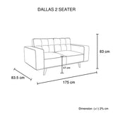 Competa 3+2 Seater Sofa, Grey
