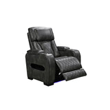 Harrison Recliner Set, 3 and 1 Seater, Grey, view 4