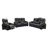 Harrison Recliner Set, 3, 2 and 1 Seater, Grey, view 2
