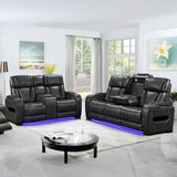 Harrison Recliner Set, 3 and 2 Seater, Grey