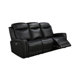 Luxury Electric Leather Recliner Set