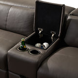 Genuine Leather Electric Recliner Corner Sofa