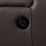 Genuine Leather Electric Recliner Corner Sofa