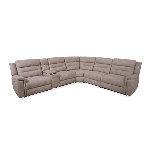 Denia 6 Seater Recliner Sofa, Taupe