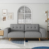 Elegant Grey 3 Seater Sofa with Pocket Springs