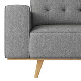 Elegant Grey 3 Seater Sofa with Pocket Springs