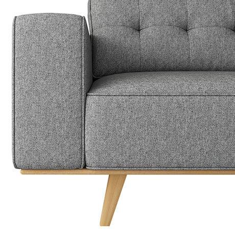 Elegant Grey 3 Seater Sofa with Pocket Springs