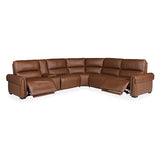 Javea 6 Seater Recliner Sofa, Dark Brown