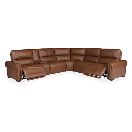 Javea 6 Seater Recliner Sofa, Dark Brown