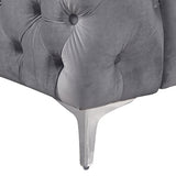 Jacques 2 Seater Grey Velvet Sofa